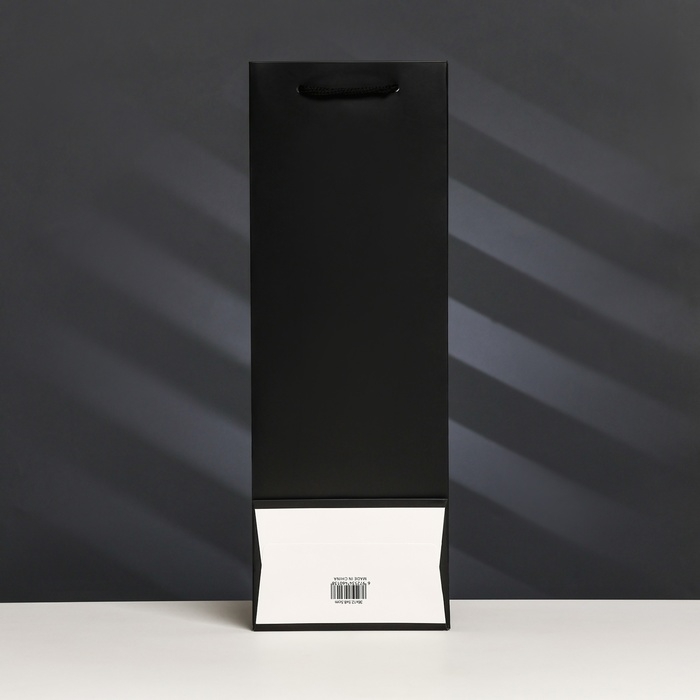 Пакет-переноска для цветов с PVC окном 12,5 × 8,5 × 36 см, черный Пакет-переноска для цветов с PVC окном 12,5 × 8,5 × 36 см, черный