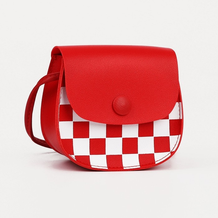 Сумка детская для девочки на магните, длинный ремень, цвет красный Сумка детская для девочки на магните, длинный ремень, цвет красный