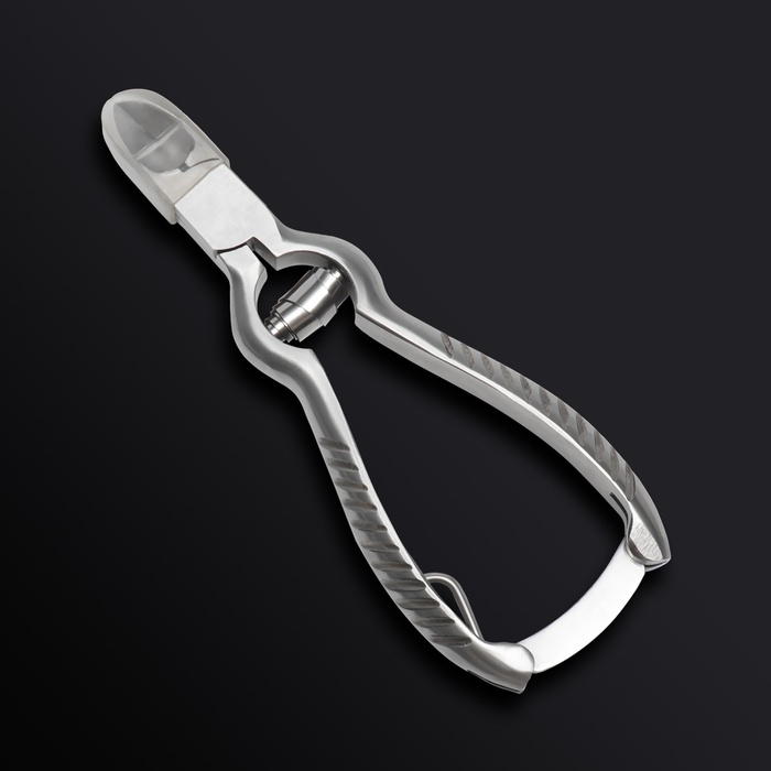 Кусачки педикюрные &laquo;Premium&raquo;, с фиксатором, усиленные, 13,8 см, длина лезвия - 19 мм, цвет серебристый