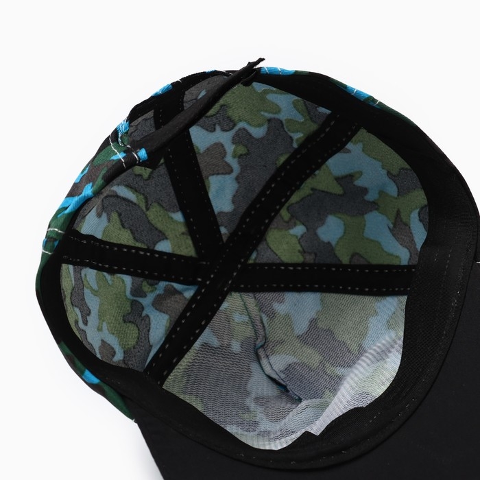 Кепка детская MINAKU Кепка детская MINAKU "Камуфляж" цвет зелёный-голубой, размер 44-46