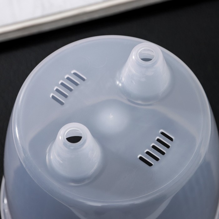 Кашпо для цветов со вставкой &laquo;Грация&raquo;, 1,2 л, цвет прозрачный