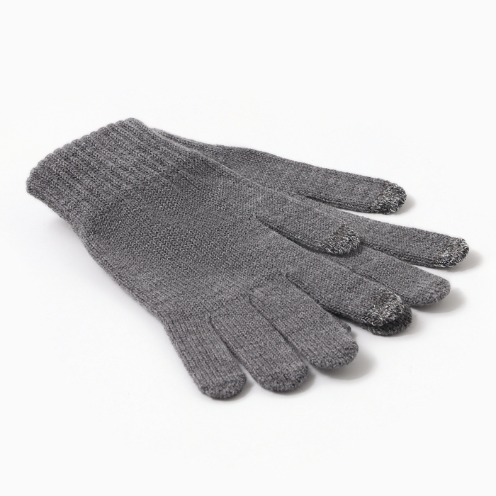 Перчатки мужские, цвет тёмно-серый, размер 22 Перчатки мужские, цвет тёмно-серый, размер 22