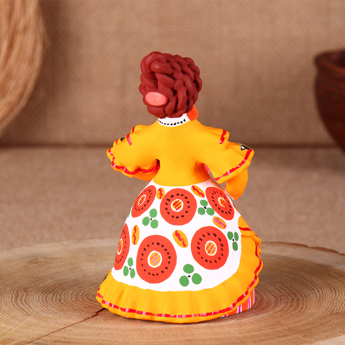 Дымковская игрушка "Барыня нарядная", микс