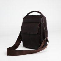Сумка мужская через плечо TEXTURA, 2 наружных кармана, цвет коричневый Сумка мужская через плечо TEXTURA, 2 наружных кармана, цвет коричневый