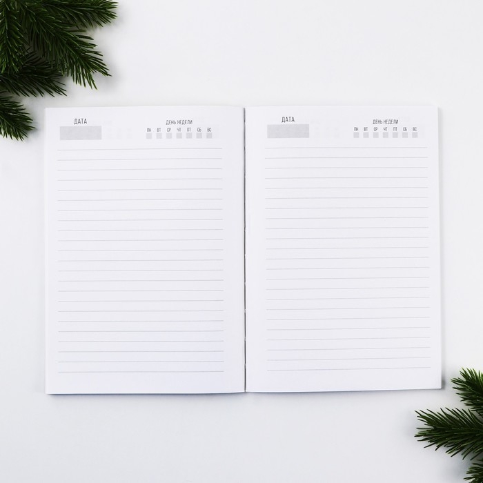Новый год. Ежедневник в тонкой обложке А5, 80 л &laquo;Волшебного праздника&raquo;
