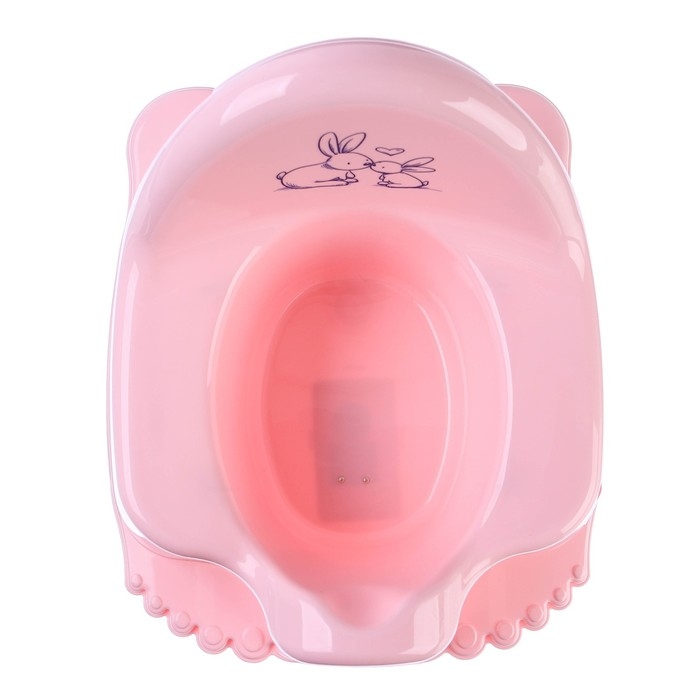 Горшок детский музыкальный &laquo;Кролики&raquo;, цвет розовый