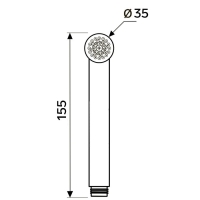 Гигиеническая лейка ZEIN Z0212, пластик, 1 режим, цвет хром Гигиеническая лейка ZEIN Z0212, пластик, 1 режим, цвет хром