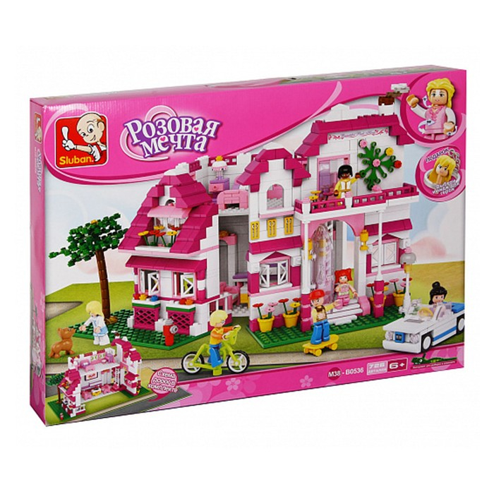 Конструктор &laquo;Розовая мечта: загородная вилла&raquo;, 726 деталей