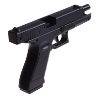 Пистолет &laquo;Глок&raquo;, мягкие пули и вылетающие гильзы, автоматическая перезарядка