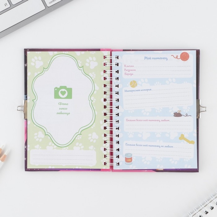 Анкета на замочке, в твердой обложке А6, 40 листов «Анкета классной девчонки и ее подруг» Анкета на замочке, в твердой обложке А6, 40 листов «Анкета классной девчонки и ее подруг»