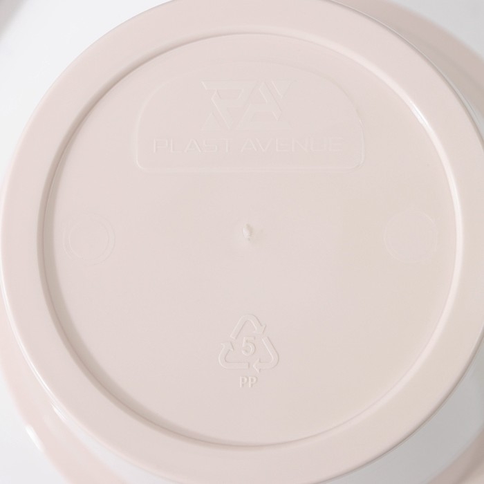 Кашпо для цветов со вставкой &laquo;Порто&raquo;, 2,4 л, цвет жемчужный