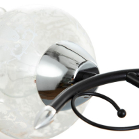 Люстра "Триони" 2 лампы 40Вт Е27 хром-черный 51х31х29