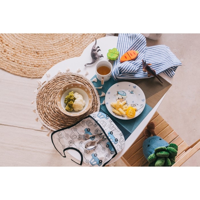 Салфетка сервировочная на стол &laquo;Пудра&raquo;, 45,5&times;30 см, цвет бежево-синий