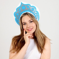 Новый год! Карнавальный кокошник &laquo;Снегурочка&raquo; из фетра