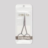 Ножницы маникюрные, прямые, узкие, 10,5 см, цвет серебристый