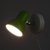 Бра с проводом "Севантос" Е27 40Вт зеленый 9х9х14 см Бра с проводом "Севантос" Е27 40Вт зеленый 9х9х14 см