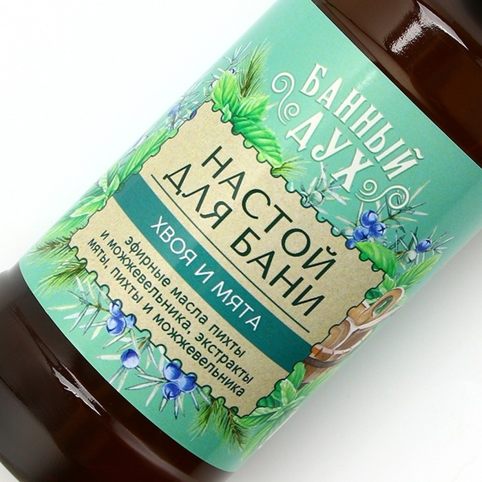 Настой для бани &laquo;Хвоя и мята&raquo;, 250 мл, аромат хвои и мяты, БАННЫЙ ДУХ