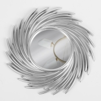 Зеркало настенное &laquo;Солнышко&raquo;, d зеркальной поверхности 11 см, цвет серебристый