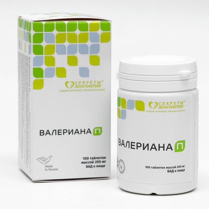 Валериана П Парафарм, 100 таблеток по 205 мг Валериана П Парафарм, 100 таблеток по 205 мг