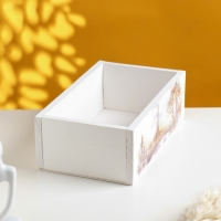 Кашпо флористическое деревянное " ПРОВАНС №1" 24,5х14,5х8 см Кашпо флористическое деревянное " ПРОВАНС №1" 24,5х14,5х8 см