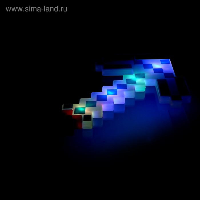 Кирка «Крафт», световые и звуковые эффекты, работает от батареек, цвета МИКС Кирка «Крафт», световые и звуковые эффекты, работает от батареек, цвета МИКС