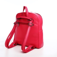 Рюкзак женский из искусственной кожи на молнии, 2 кармана, цвет фуксия Рюкзак женский из искусственной кожи на молнии, 2 кармана, цвет фуксия