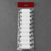 Набор ниток 40ЛШ, 200 м, 10 шт, цвет белый Набор ниток 40ЛШ, 200 м, 10 шт, цвет белый