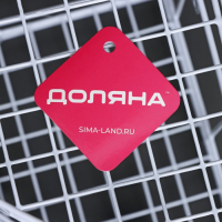 Полка угловая двухъярусная Доляна, 20&times;20&times;33 см, цвет белый