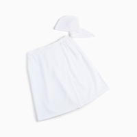 Набор для сауны "Этель" парео (68х150 см) и чалма, цвет белый Набор для сауны "Этель" парео (68х150 см) и чалма, цвет белый