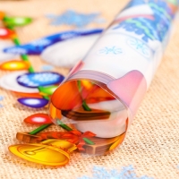 Набор наклеек оформительский "Задорный снеговик" 33,8х24,4см Набор наклеек оформительский "Задорный снеговик" 33,8х24,4см