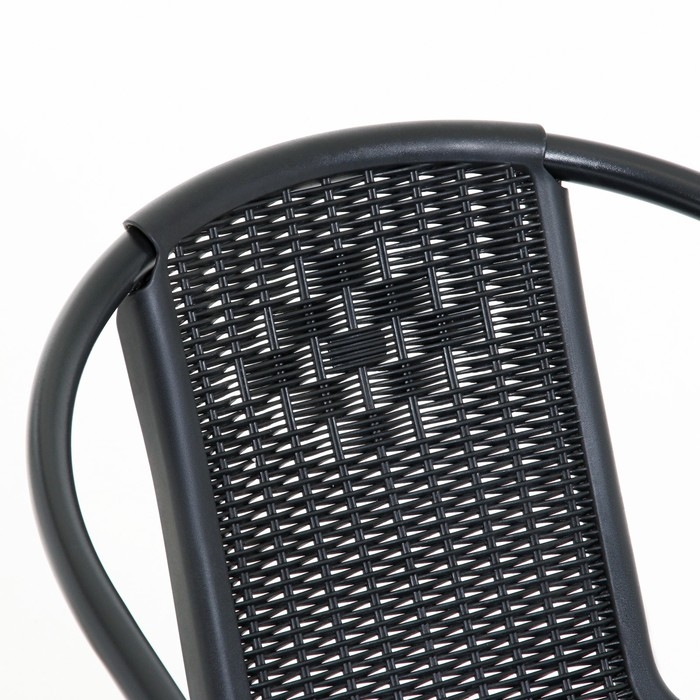 Набор садовой мебели: стол, 4 стула, серый Набор садовой мебели: стол, 4 стула, серый