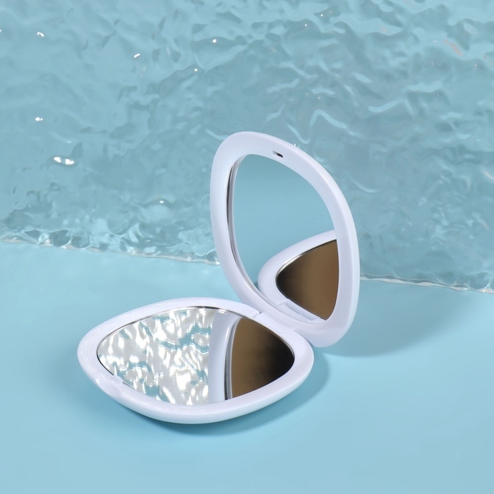 Зеркало складное &laquo;Флаконы&raquo;, 7,5 &times; 7,5 см, цвет розовый