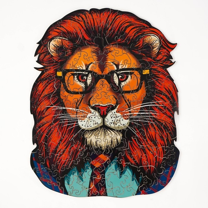 Пазлы деревянные фигурный &laquo;Лев&raquo;, 148 элементов