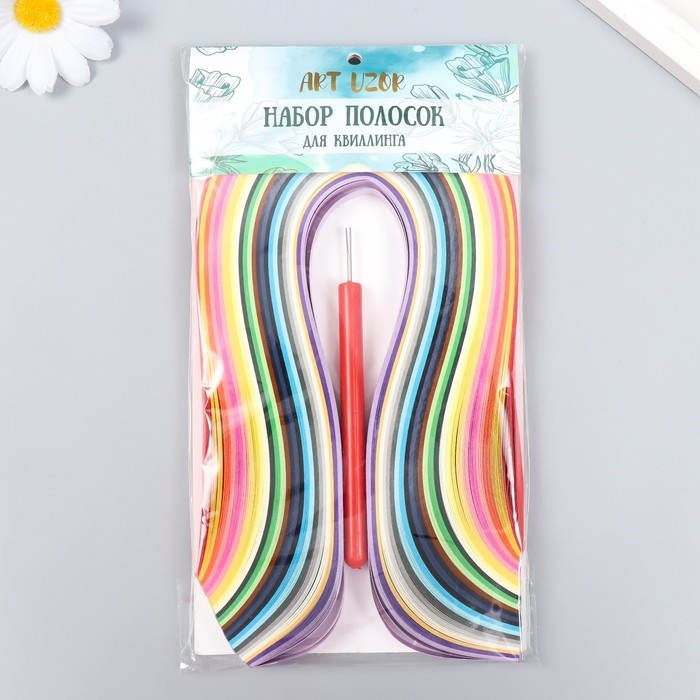 Набор для квиллинга 260 полосок ширина 1 см длина 38 см, инструмент Набор для квиллинга 260 полосок ширина 1 см длина 38 см, инструмент "Разноцветные"