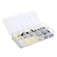 Клипсы и пистоны крепежные, 12 видов, набор 146 шт Клипсы и пистоны крепежные, 12 видов, набор 146 шт