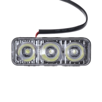 Дневные ходовые огни, 12 В, 3.6 Вт, 6000К, 3 LED, провод 138 см Дневные ходовые огни, 12 В, 3.6 Вт, 6000К, 3 LED, провод 138 см