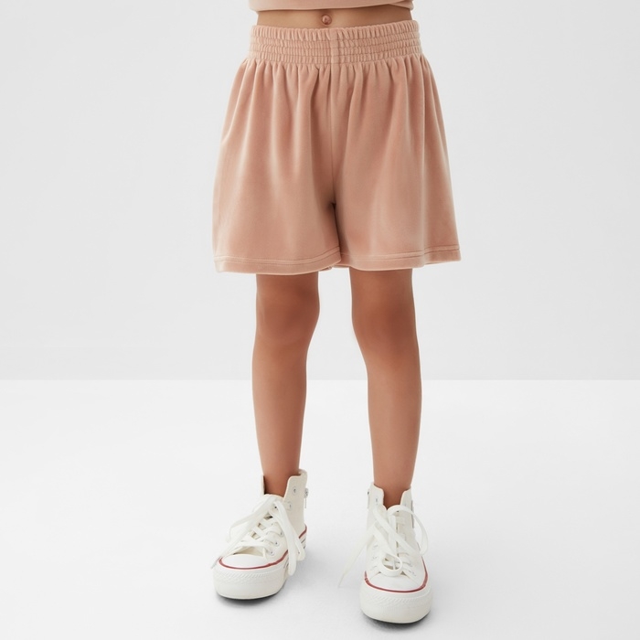 Костюм детский (футболка, шорты) KAFTAN Plushy р.32 (110-116), бежевый Костюм детский (футболка, шорты) KAFTAN Plushy р.32 (110-116), бежевый