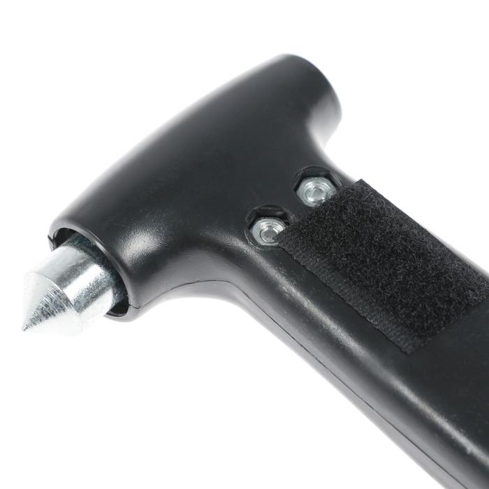 Аварийный молоток с ножом для ремня, крепление на липуке Аварийный молоток с ножом для ремня, крепление на липуке