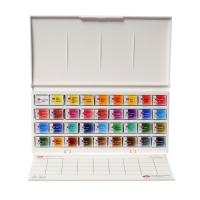 Акварель художественная в кюветах, 36 цветов х 2.5 мл, ЗХК "Белые ночи", пластиковая палитра, 1942258