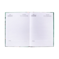 Ежедневник недатир А5 80л, 7БЦ, Calligrata, ЗЕЛЕНЫЙ МРАМОР, матовая ламинация