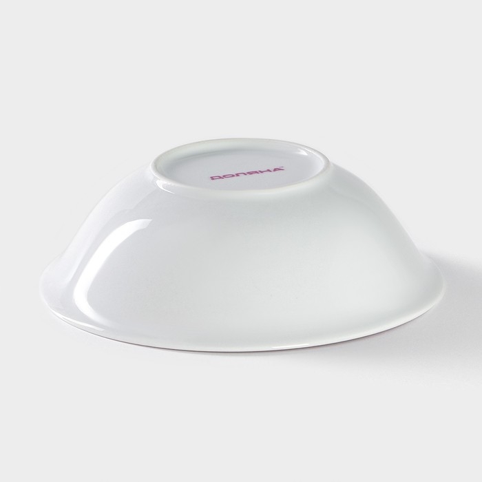 Набор детской посуды из керамики Доляна &laquo;Совушки&raquo;, 3 предмета: кружка 230 мл, миска 400 мл, тарелка d=18 см, цвет белый