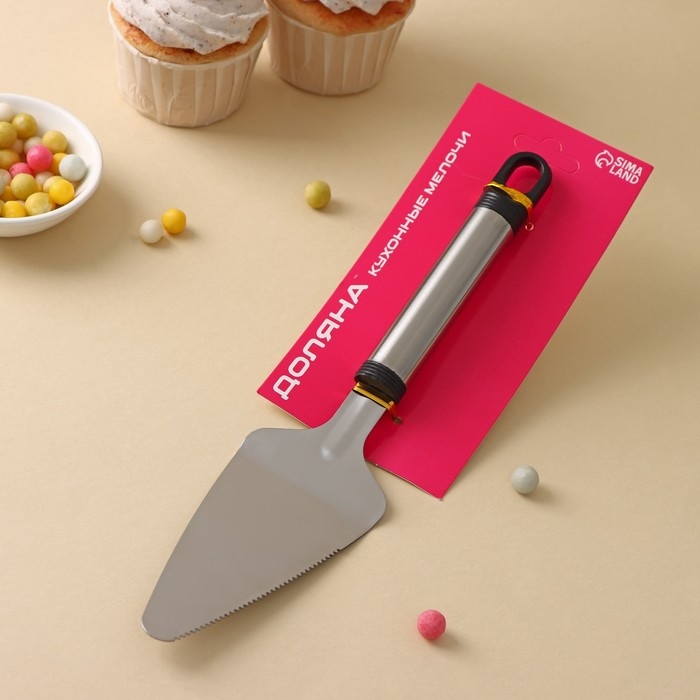 Лопатка кулинарная Доляна &laquo;Помощник&raquo;, 26 см, цвет серебристый