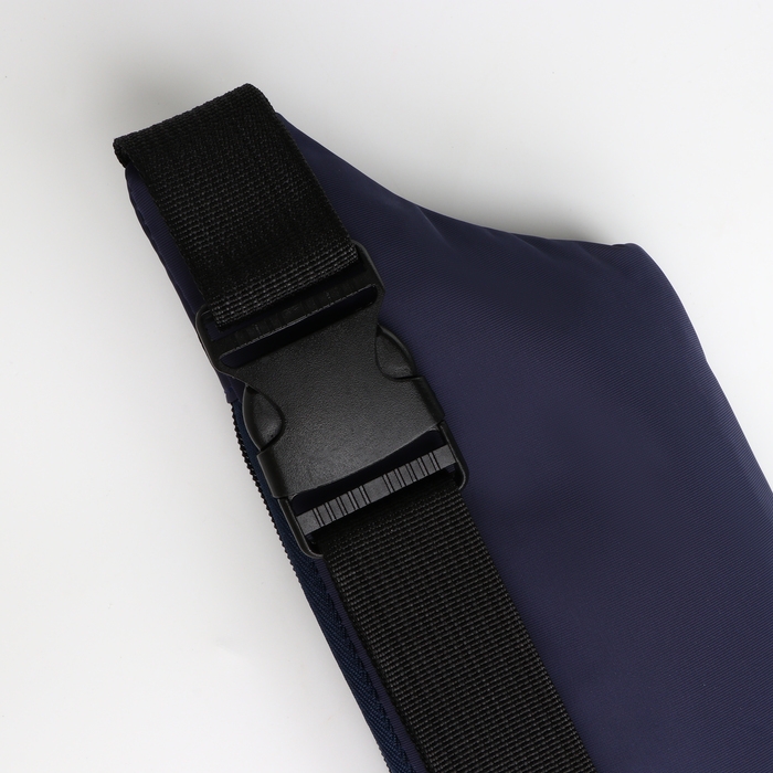 Поясная сумка на молнии, 2 наружных кармана, цвет синий Поясная сумка на молнии, 2 наружных кармана, цвет синий