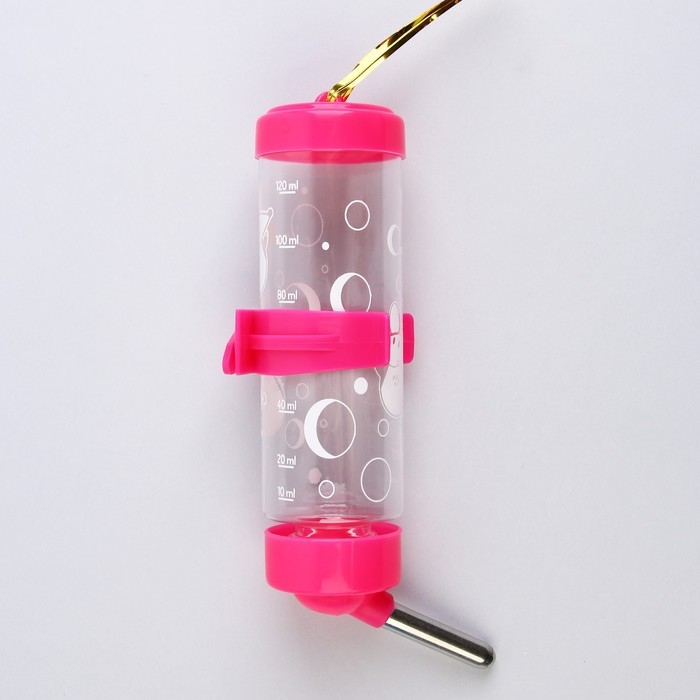 Поилка для грызунов &laquo;Мышки в сыре&raquo; 125 мл, 12.5х4.5 см, микс цветов