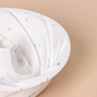 Форма для выпечки KONFINETTA &laquo;Немецкий кекс. Вихрь&raquo;, силикон, d=24 см, цвет белый