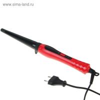 Плойка Galaxy GL 4623, 50 Вт, конусная, керамическое покрытие, d=25 мм, 200&deg;С, красная