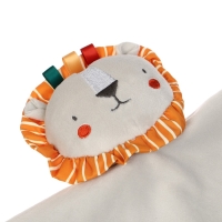 Комфортер - игрушка &laquo;Львенок Леон&raquo;, погремушка, прорезыватель, цвет серый, Крошка Я