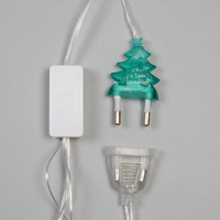 Гирлянда &laquo;Бахрома&raquo; 1.8 &times; 0.5 м с насадками &laquo;Шарики&raquo;, IP20, прозрачная нить, 48 LED, свечение мульти (RG/RB), мигание, 220 В