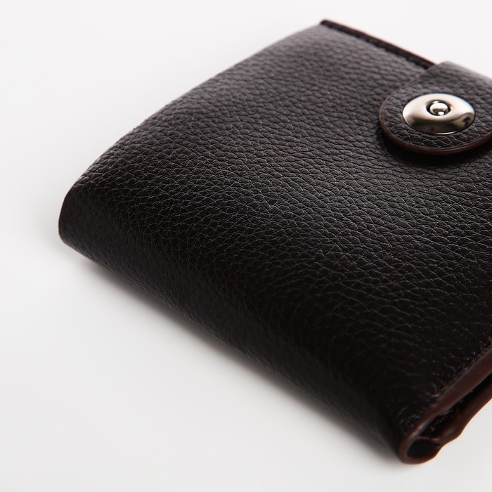 Портмоне мужское на магните, цвет коричневый Портмоне мужское на магните, цвет коричневый