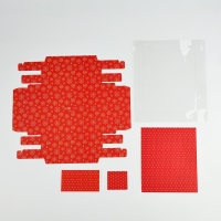 Коробка под 4 конфеты и шоколад с ячейками «Снежинки» 18 х 15 х 3 см, Новый год Коробка под 4 конфеты и шоколад с ячейками «Снежинки» 18 х 15 х 3 см, Новый год